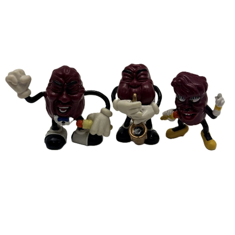 Vintage California Raisins Calrab Applause 87-88 PVC Figures Lot of 3